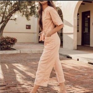 Short-Sleeved Jumpsuit